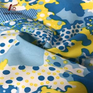 印花织物4拉伸聚雷竞技app安卓下载酯莱卡弹性布料